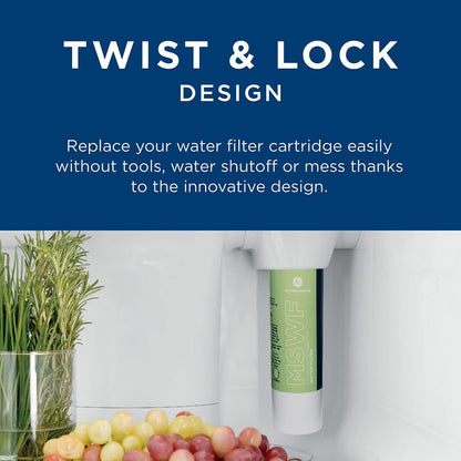 GE MSWF Refrigerator Water Filter | Certified to Reduce Lead, Sulfer, and 50+ Other Impurities| Pack of 1