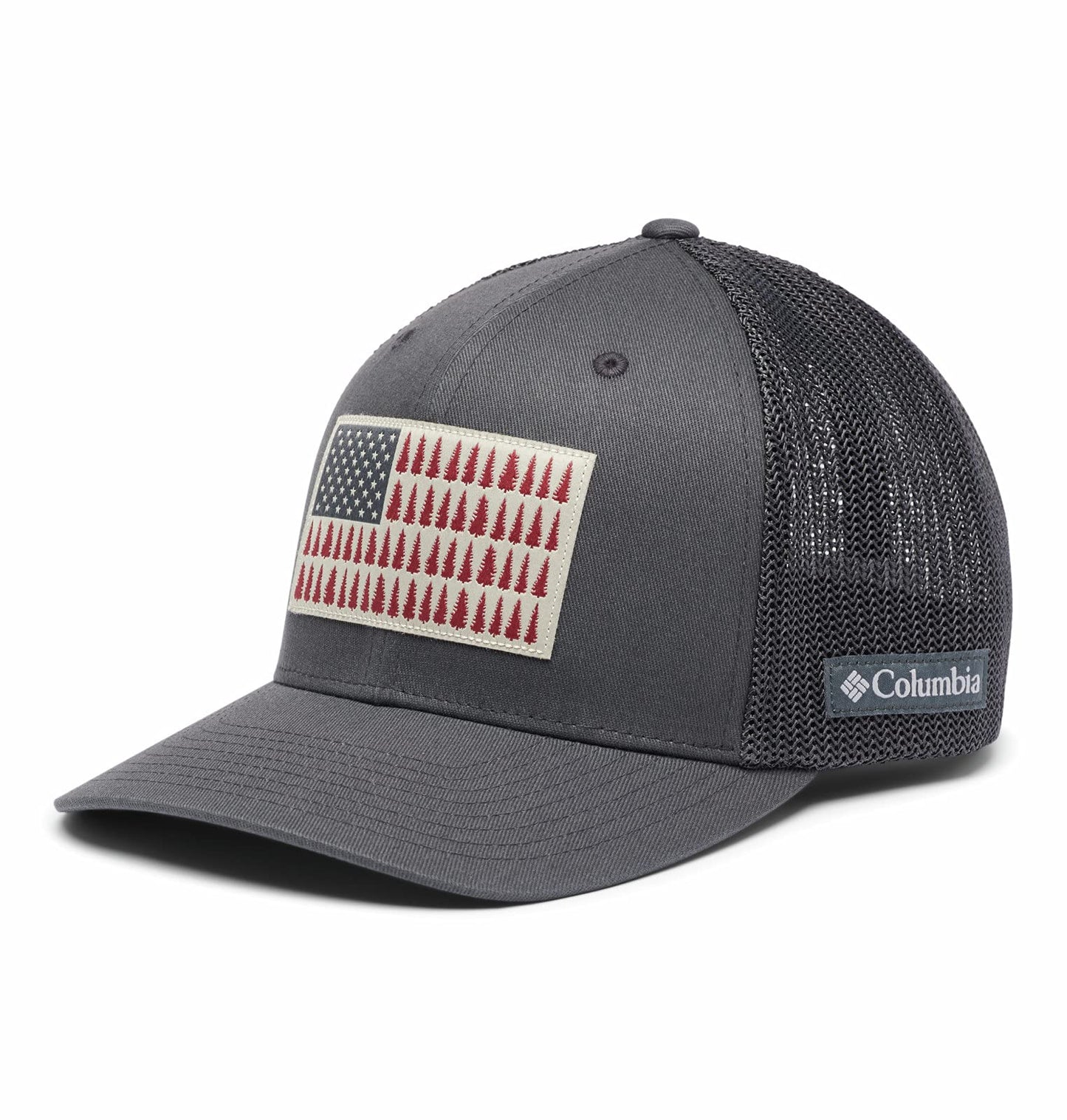 Columbia Mesh Tree Flag Ball Cap, Shark/Shark, Small/Medium