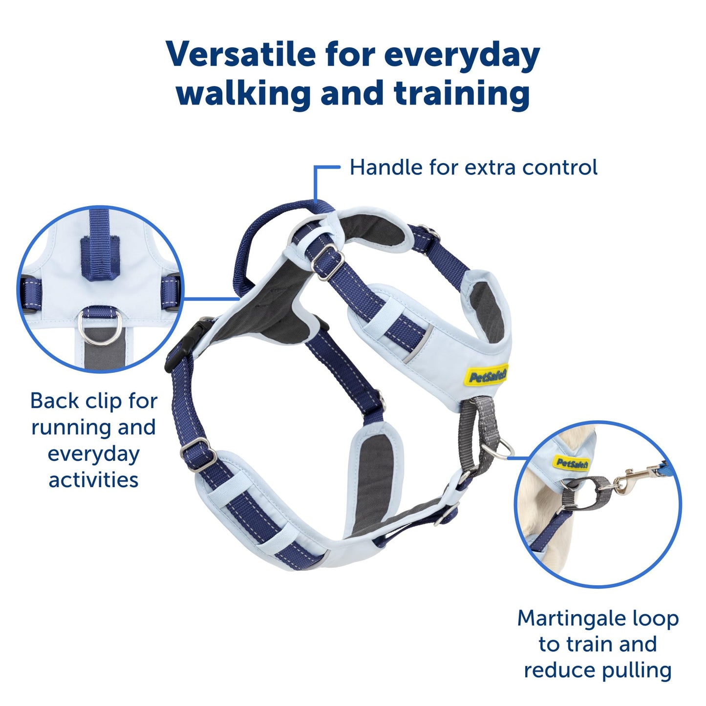 PetSafe Easy Walk Comfort No-Pull Dog Harness Full-Body Padding - Better Walks on The First Use - 5 Points of Adjustment Large, Green