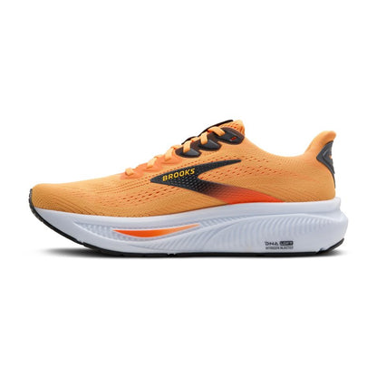 Brooks Men’s Ghost 17 Neutral Running Shoe - Blazing Orange/Yellow/Ebony - 9 Medium