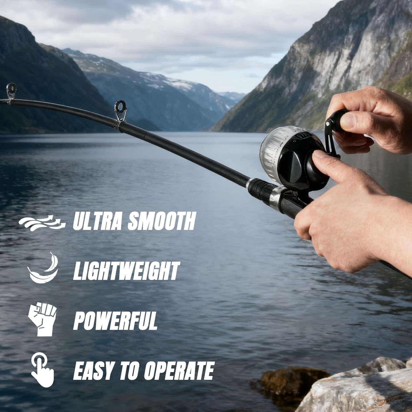 WIDDEN Kids Fishing Pole 2 Pack, Youth Fishing Rod and Reel Combo - Telescopic Portable Fishing Pole with Tackle Box Bag Starter Anglers Set, Fishing Gear Kit for Boys Girls Teens and Beginners