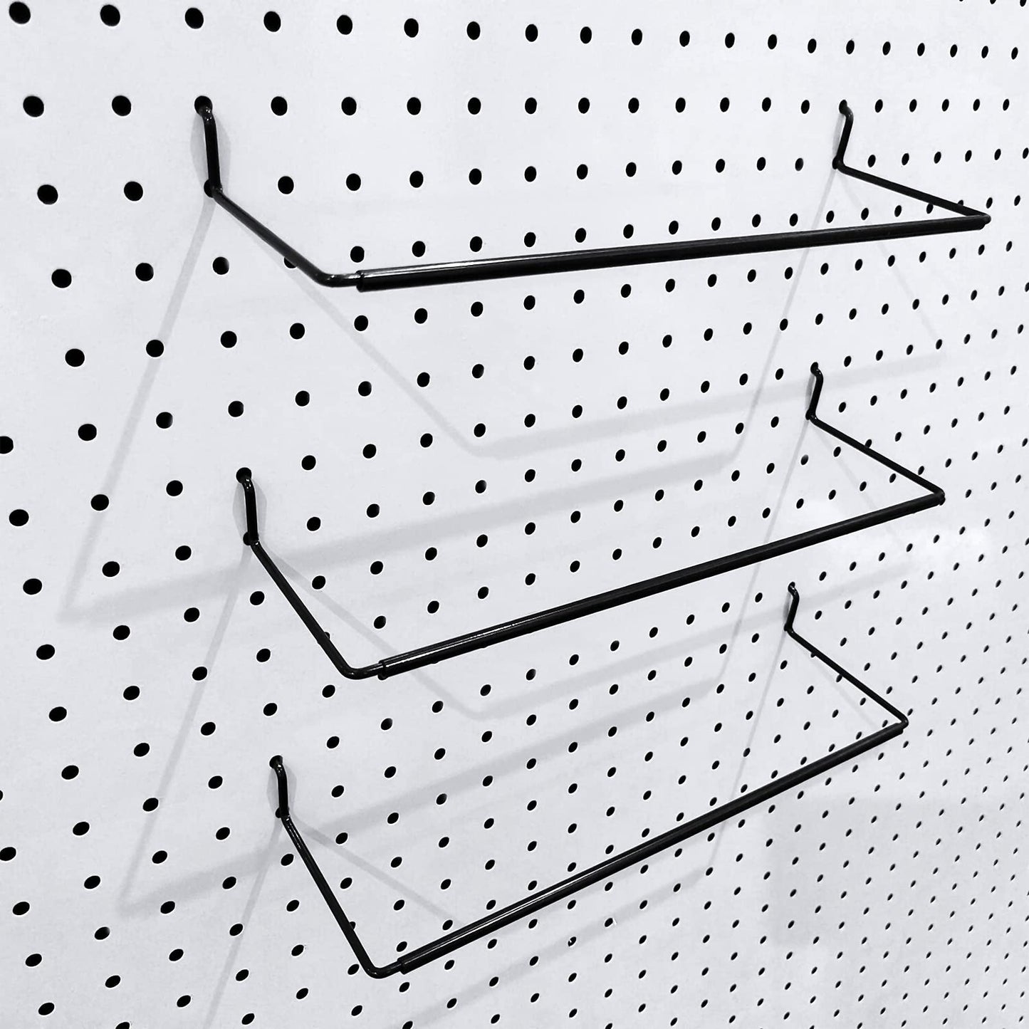 5 Pack Extendable Pegboard Paper Towel Holder,Pegboard Hook for Workshop,Garage,Kitchen,Laundry Room,Bathroom etc.