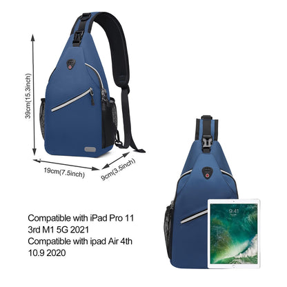 MOSISO Sling Backpack, Multipurpose Crossbody Shoulder Bag Travel Hiking Daypack