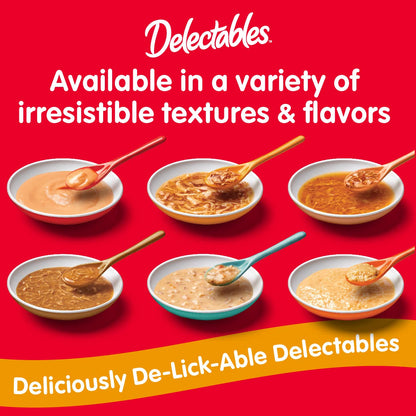 Hartz Delectables Gravy Non-Seafood Lickable Wet Cat Treat & Food Topper, Chicken, 12 Pack, 1.40 Ounce (Pack of 12)