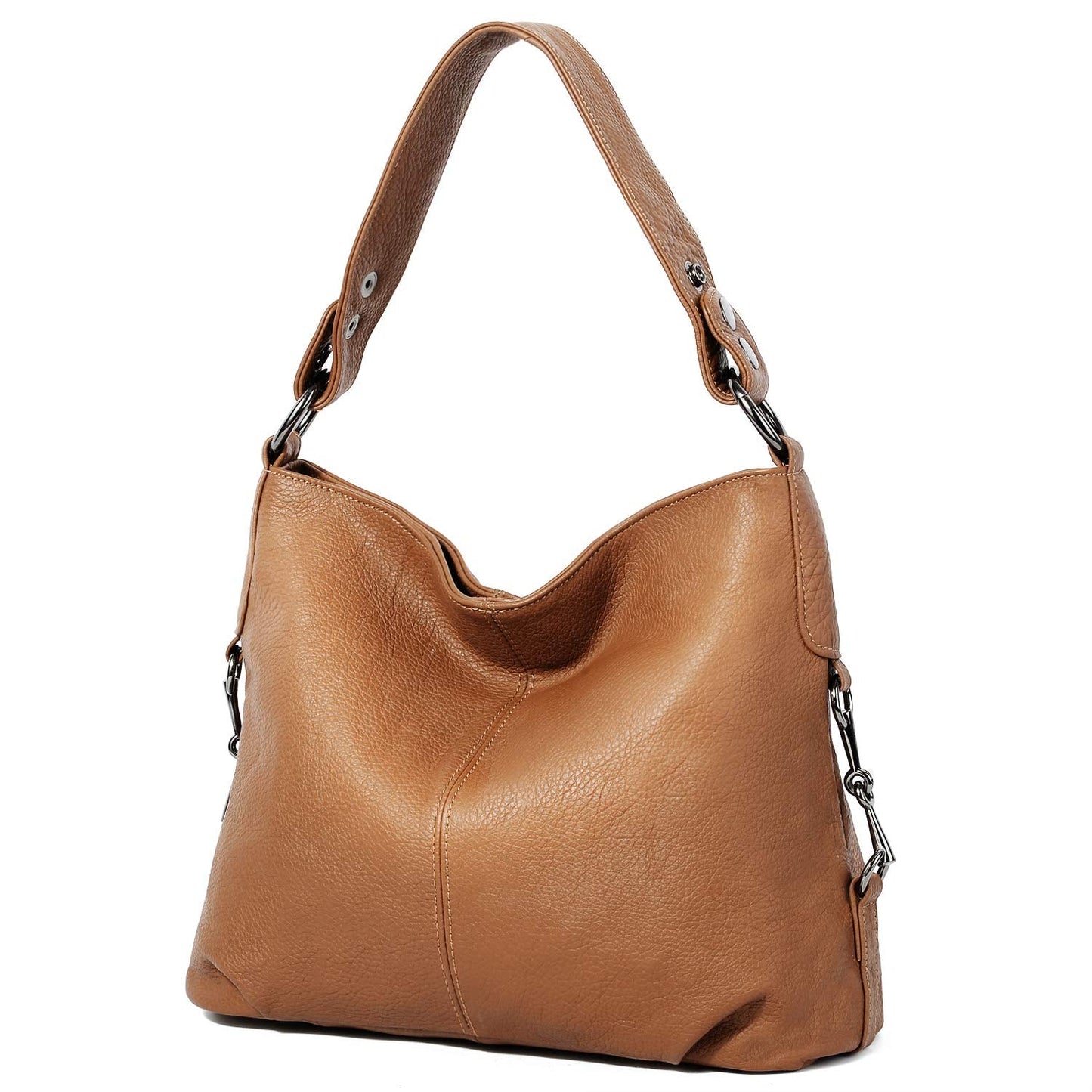 YALUXE Genuine Leather Shoulder Bags Stylish Hobo Handbags Purses Crossbody Bags for Women