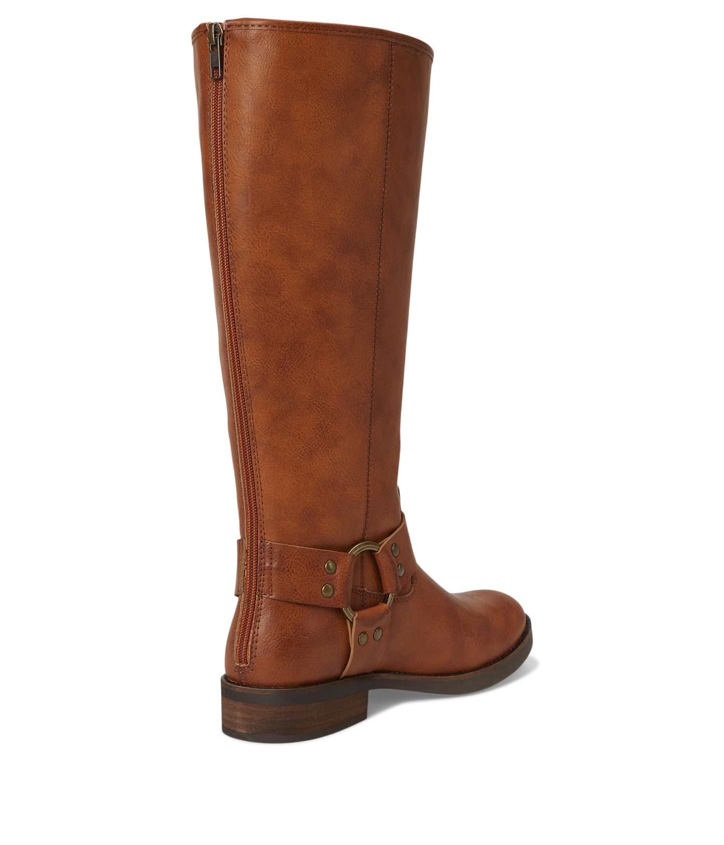 FRYE AND CO. Womens Kellie Harness Wide Calf Cognac 8 Medium