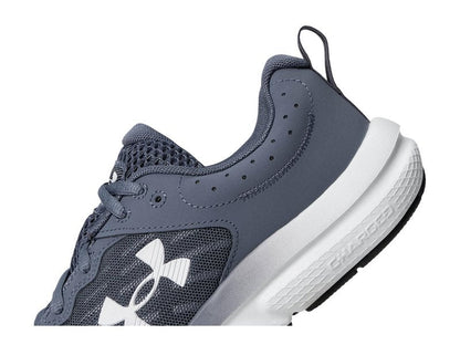 Under Armour Men's Charged Assert 10 Shoes, Downpour Gray/Downpour Gray/Halo Gray, 14