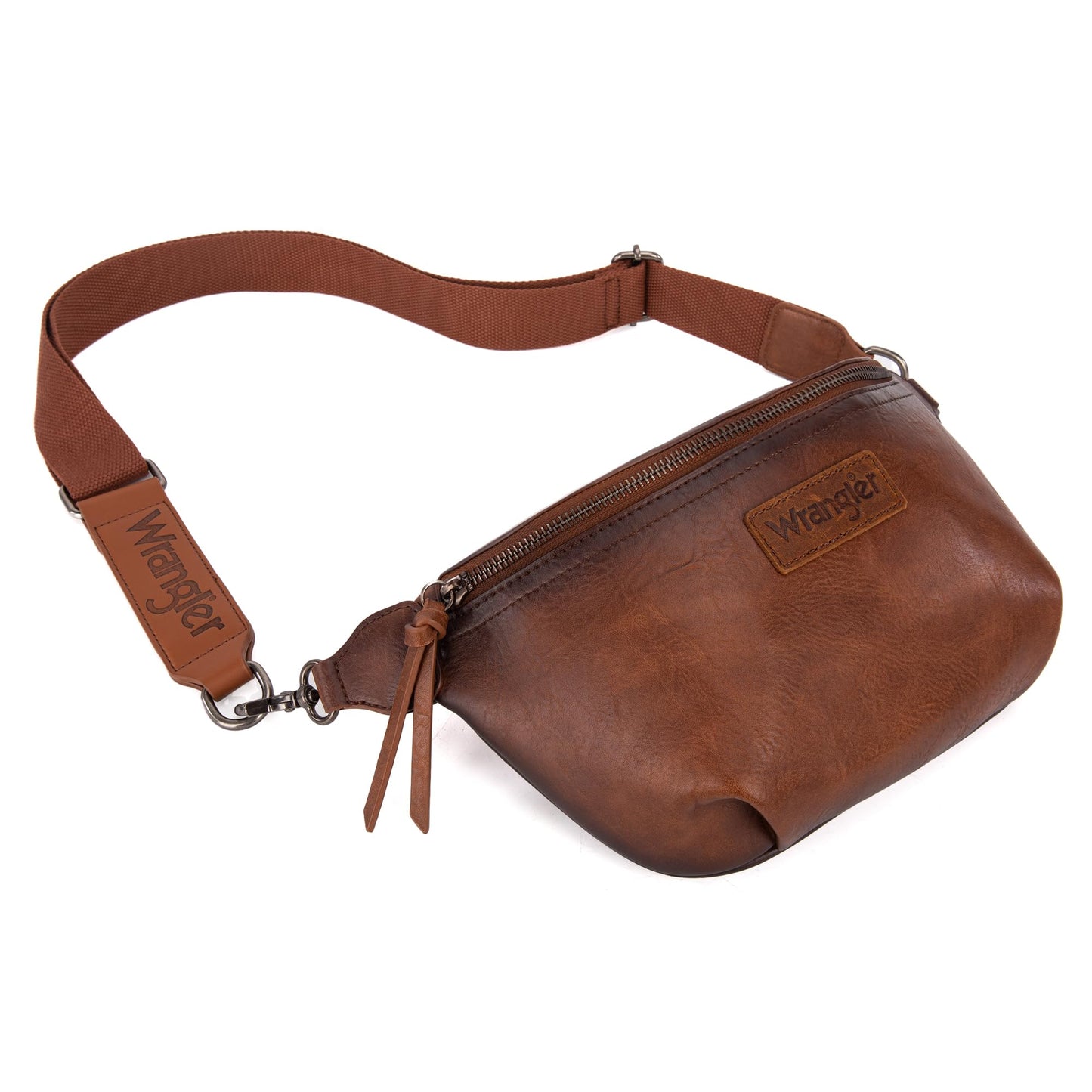 Wrangler Large Fanny Packs for Women Waist Bag Travel Belt Bags Crossbody Sling Purse WG82-A194BR