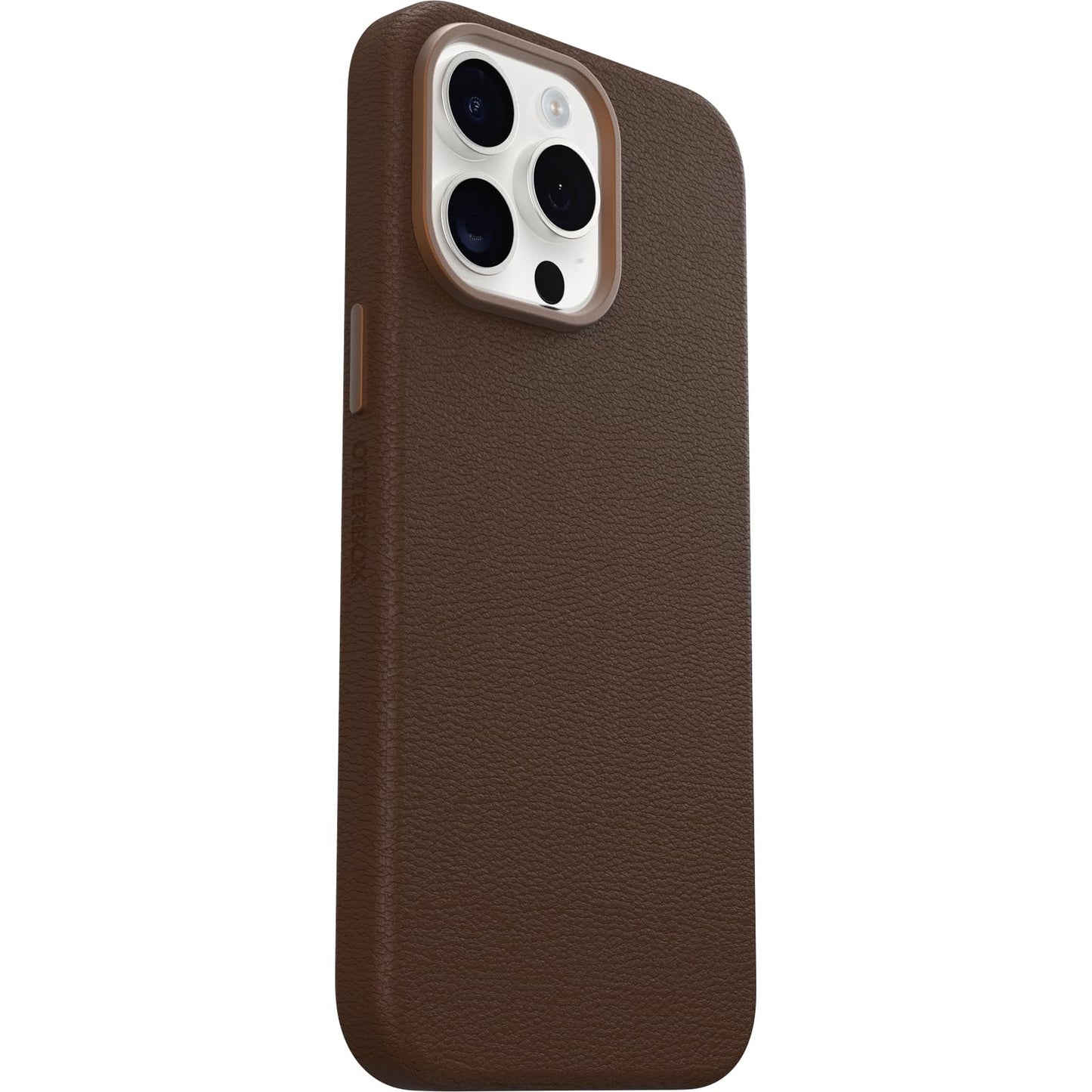 OtterBox iPhone 15 Pro Max Symmetry Series Cactus Leather for MagSafe - Rich Adobe (Brown), Snaps to MagSafe, Ultra-Sleek, Raised Edges Protect Camera & Screen, Slim, Premium, Protective iPhone Case
