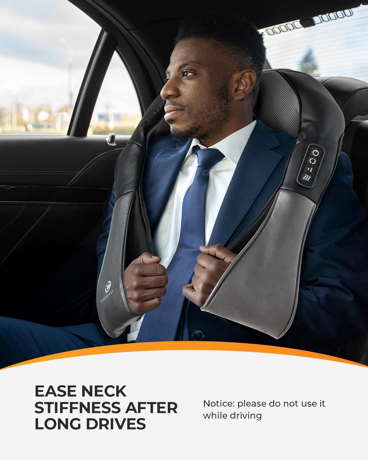 CooCoCo Shiatsu Neck and Back Massager,HSA Eligible,Cordless Neck Shoulder Massager for Pain Relief Deep Tissue,6D Kneading Massager with Dual-Zone Heat and Larger Size, Birthday Gifts for Dad Mom