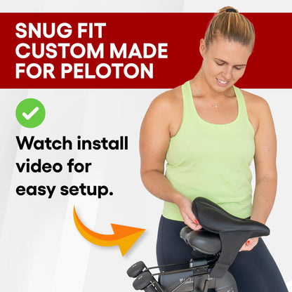 Padded Seat Cover for All Peloton Bikes and Cross Training Bike & Bike+ - Gel Seat Cushion, Ultimate Comfort for Men & Women, Accessories for Peloton Bikes