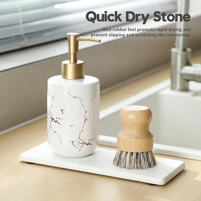 2PCS Water Absorbing Stone Drying Tray