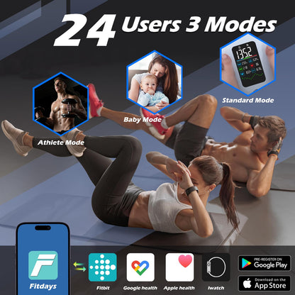 Lepulse Smart Scale for Body Weight, Digital Bathroom Weight Scale with BMI Muscle Mass 20 Body Composition Metrics, Large Display Body Fat Scales, Heart Rate, Accurate Bluetooth Weighing with App