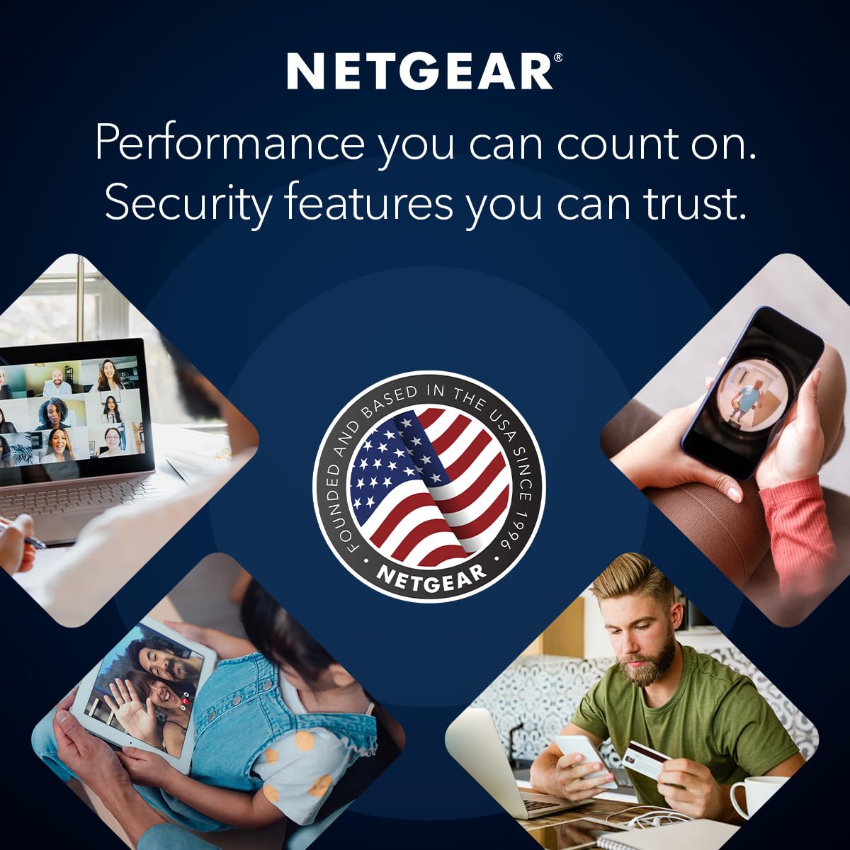 NETGEAR 4-Stream WiFi 6 Router (R6700AX) – Security Features, AX1800 Wireless Speed (Up to 1.8 Gbps), Covers up to 1,500 sq. ft., 20 Devices – Free Expert Help