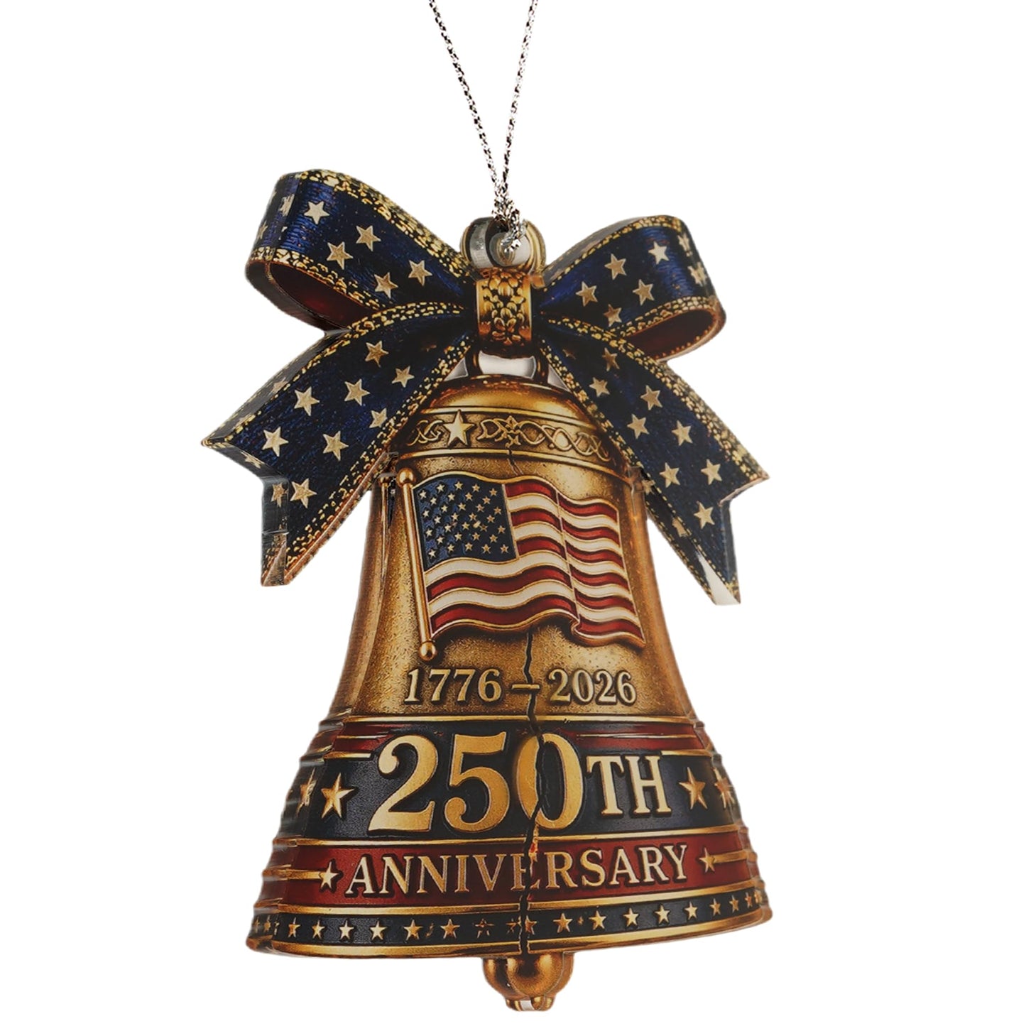 250 Anniversary USA Merchandise - Christmas Ornament 2026 - United States 250th Anniversary Decor – America 250 Years Patriotic Home Decor, Fourth of July Decorations, Independence Gift