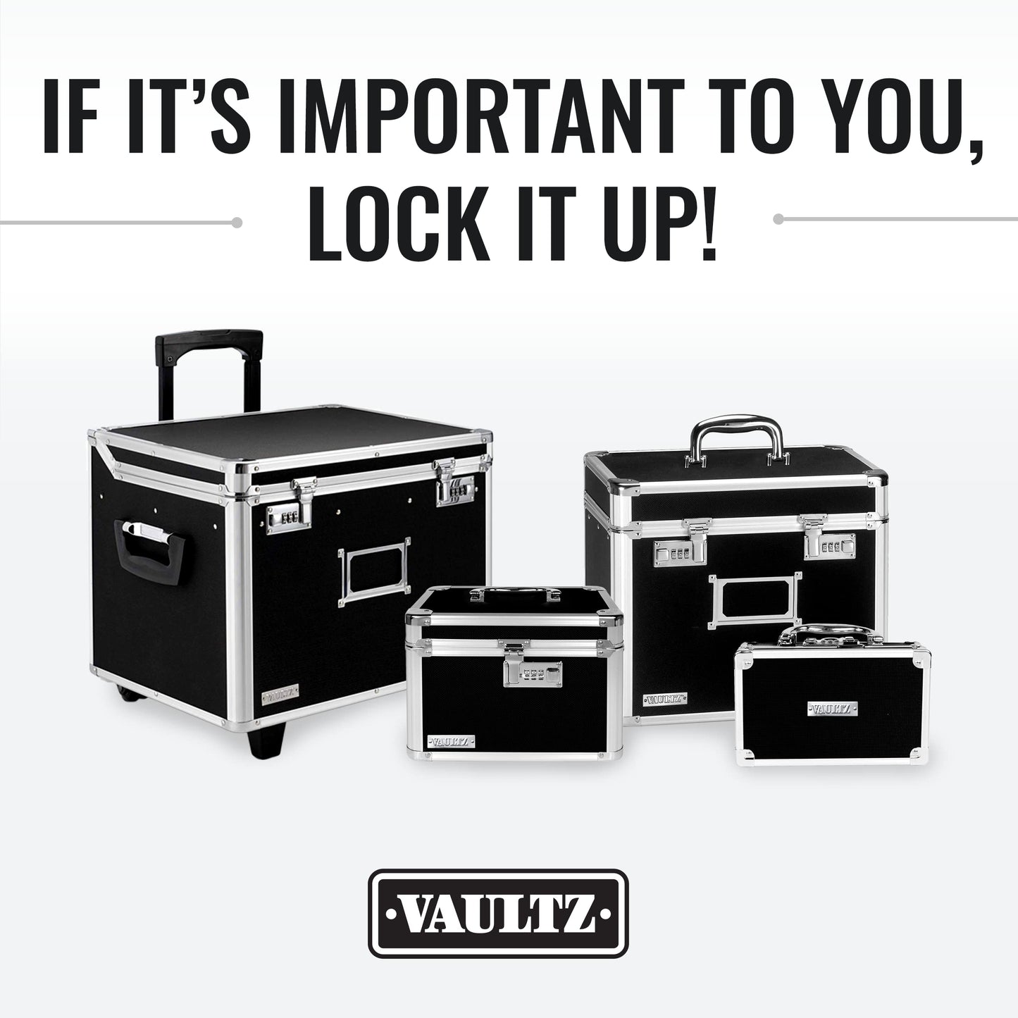 Vaultz Medicine Lock Box - 5 x 7 x 5 Inches - Secure Cabinet Safe with Combination Lock - Ideal for Medications and Small Valuables - Black