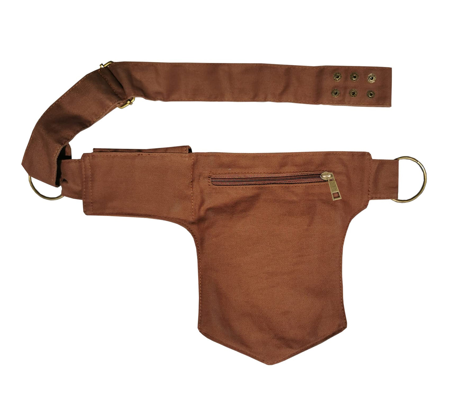 Larswon Renaissance Leg Bag for Women Renaissance Belt Festival Bags Hip Pouch for Women Thigh Pack Coffee