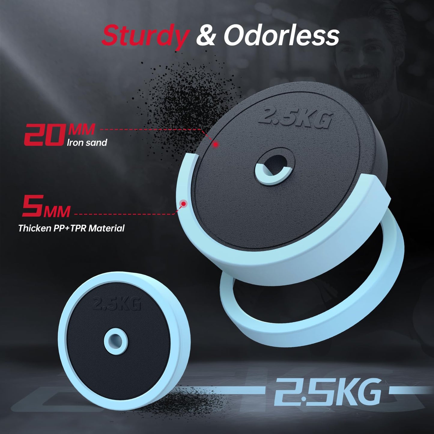 PASYOU Adjustable Dumbbells Sets, 4 in 1 Free Weight Set with Connector, Workout Weights Dumbbells Set Used as Barbell Kettlebell Push up Stand Ab Roller for Workout Gym Home Fitness