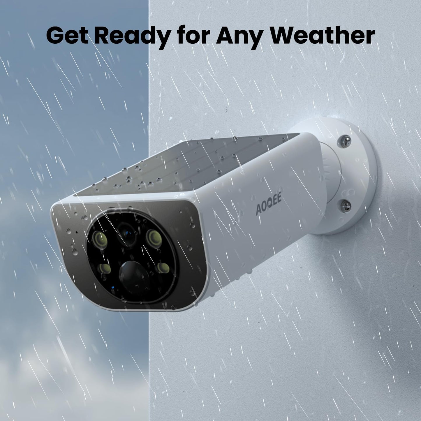 Cameras for Home Security-2.4GHz Wireless Security Camera Outdoor with AI Motion Detection & Siren, Non-Stop Solar Powered Charging, 2K Color Night Vision, SD/Cloud Storage, Waterproof, S1 4P