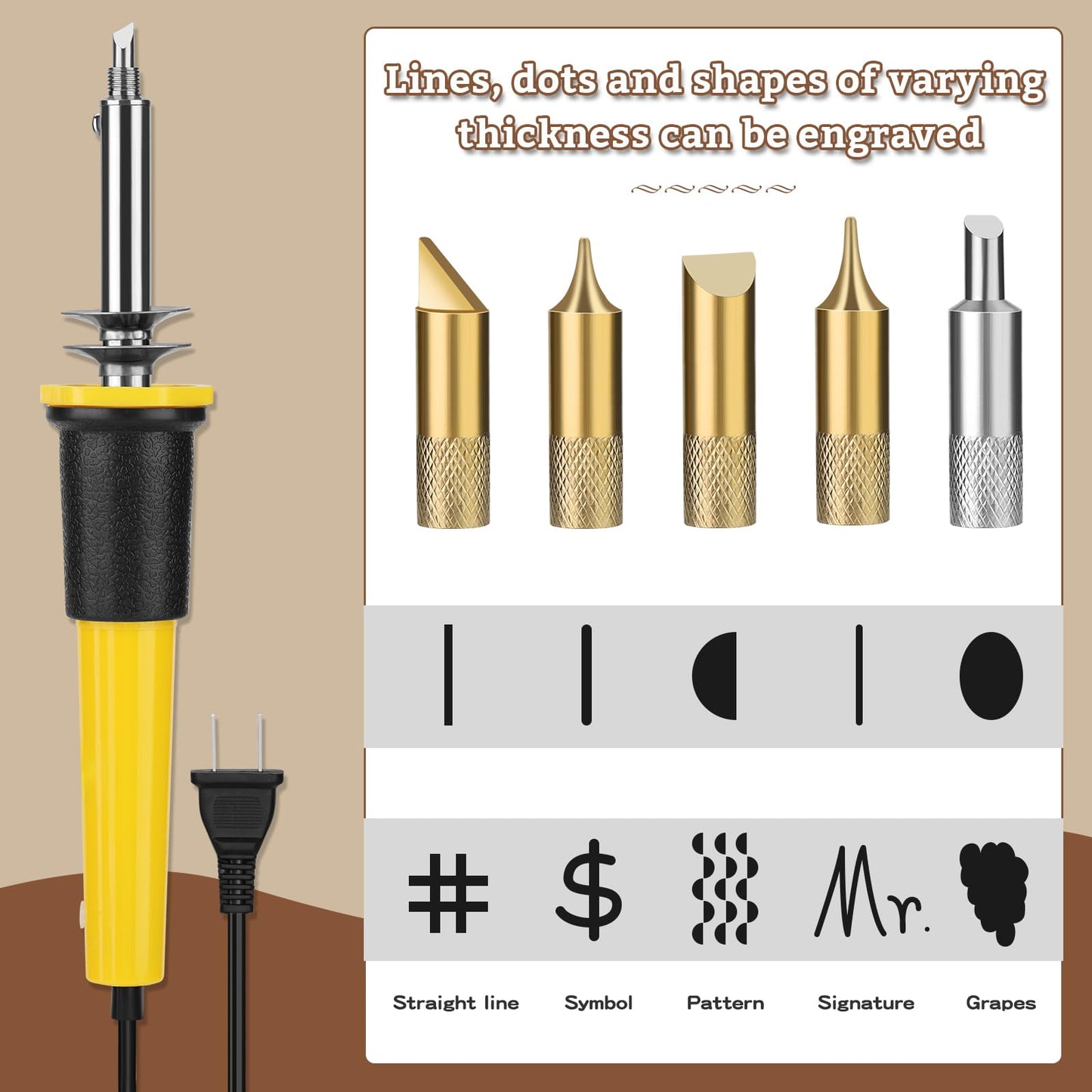 Leather Stamping Tools, Leather Carving Set, Working Kit for Beginners with Wood Burning Kit, Stamp Punch Set and Adjustable Swivel Knife, Carving Working Saddle Making