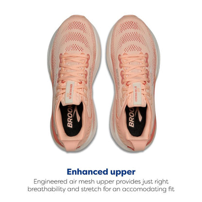Brooks Women’s Adrenaline GTS 25 Supportive Running & Walking Shoe - Peach Echo/Coconut - 9 Medium