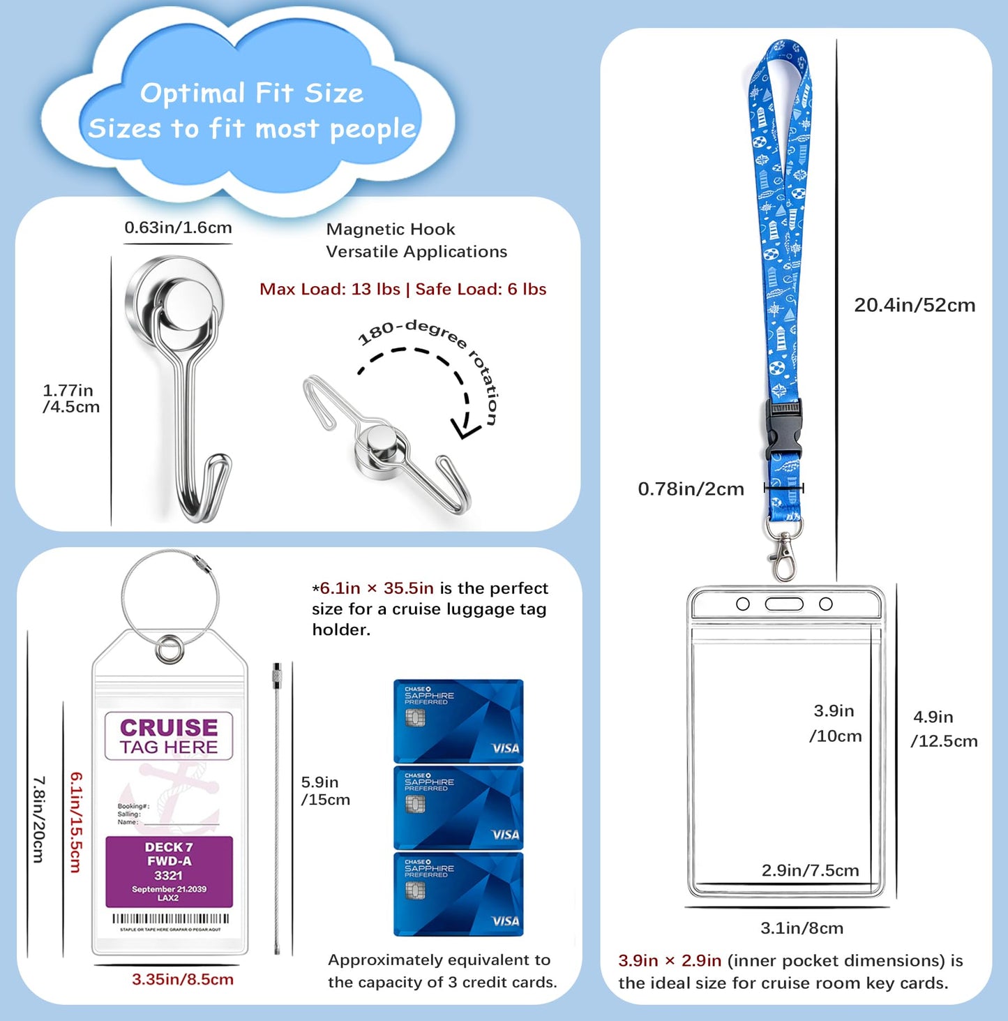 Towel Band for Beach Towel Accessories Towel Holder for Pool Lounge Chair Carnival Cruise Ship 2026 Packing List Essentials Card Lanyard Magnetic Hooks Vacation Must Haves Women Gift Beach Towel
