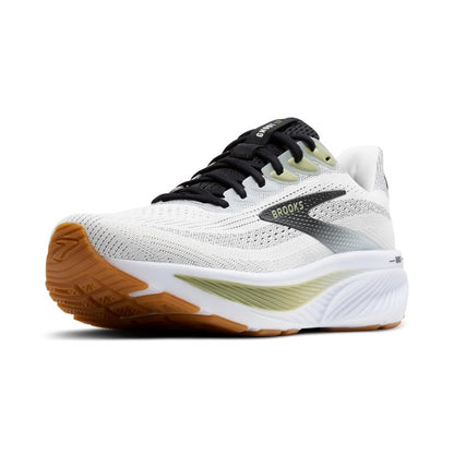 Brooks Men’s Ghost 17 Neutral Running Shoe - White/Black/Tea - 13 Medium