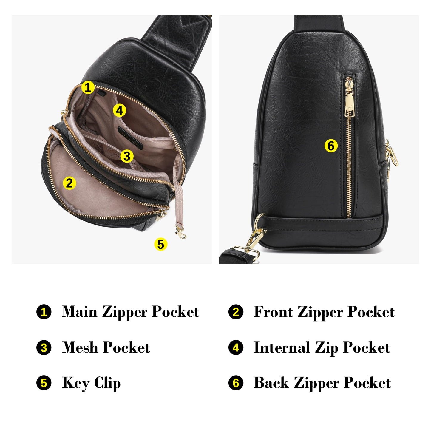 Haytijoe Anti Theft Crossbody Bags for Women Lightweight Everyday Sling Bag with RFID Pocket Travel Purses Fanny Pack