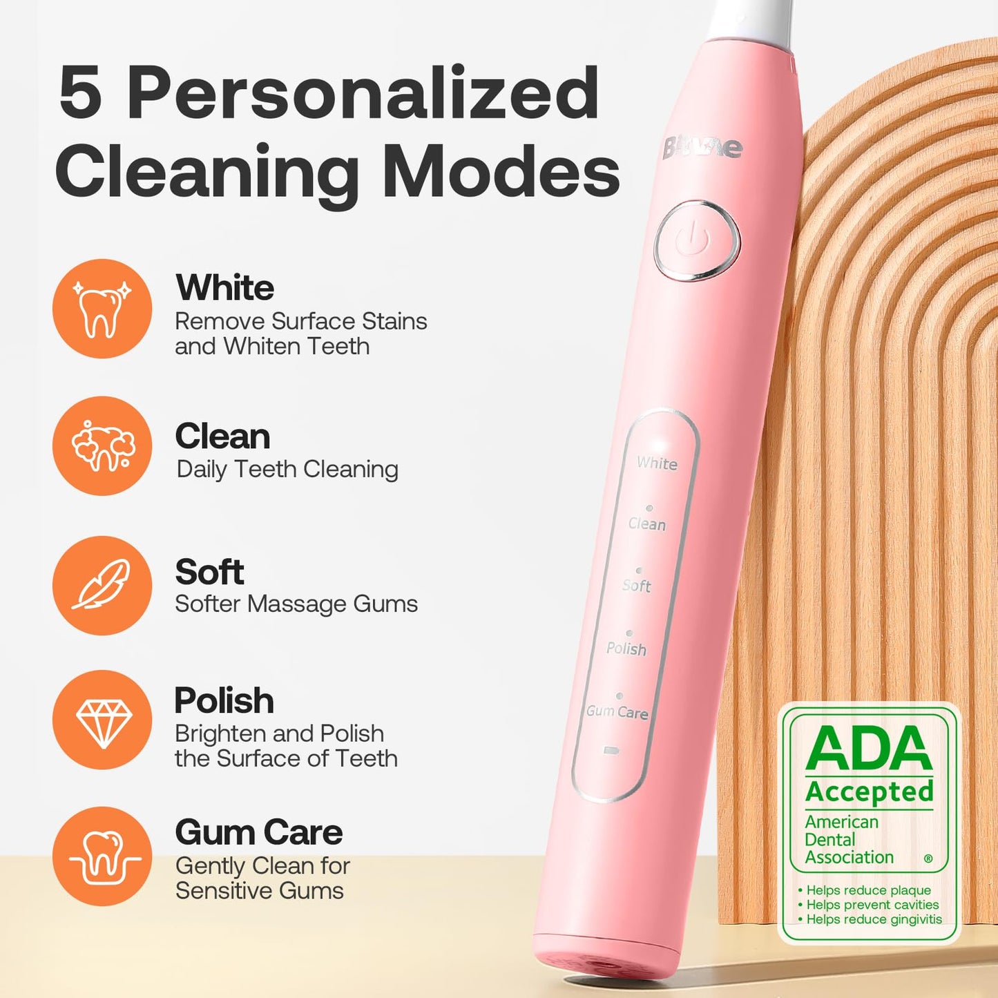 Bitvae Water Dental Flosser Teeth Picks, Cordless Water Flosser for Teeth, Braces, Dental Care and Rechargeable Rotary Electric Toothbrush Combo Set, 4 Tips, 4 Brush Heads, Waterproof, Black, C5+R1