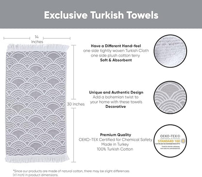 sea me at home Kitchen Towels Decorative Set of 2, Turkish Hand Towels