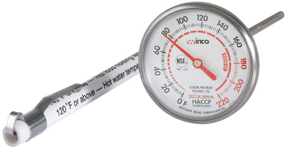 Winco 1-1/4-Inch Dial Digital Thermometer with 4-3/4-Inch Probe