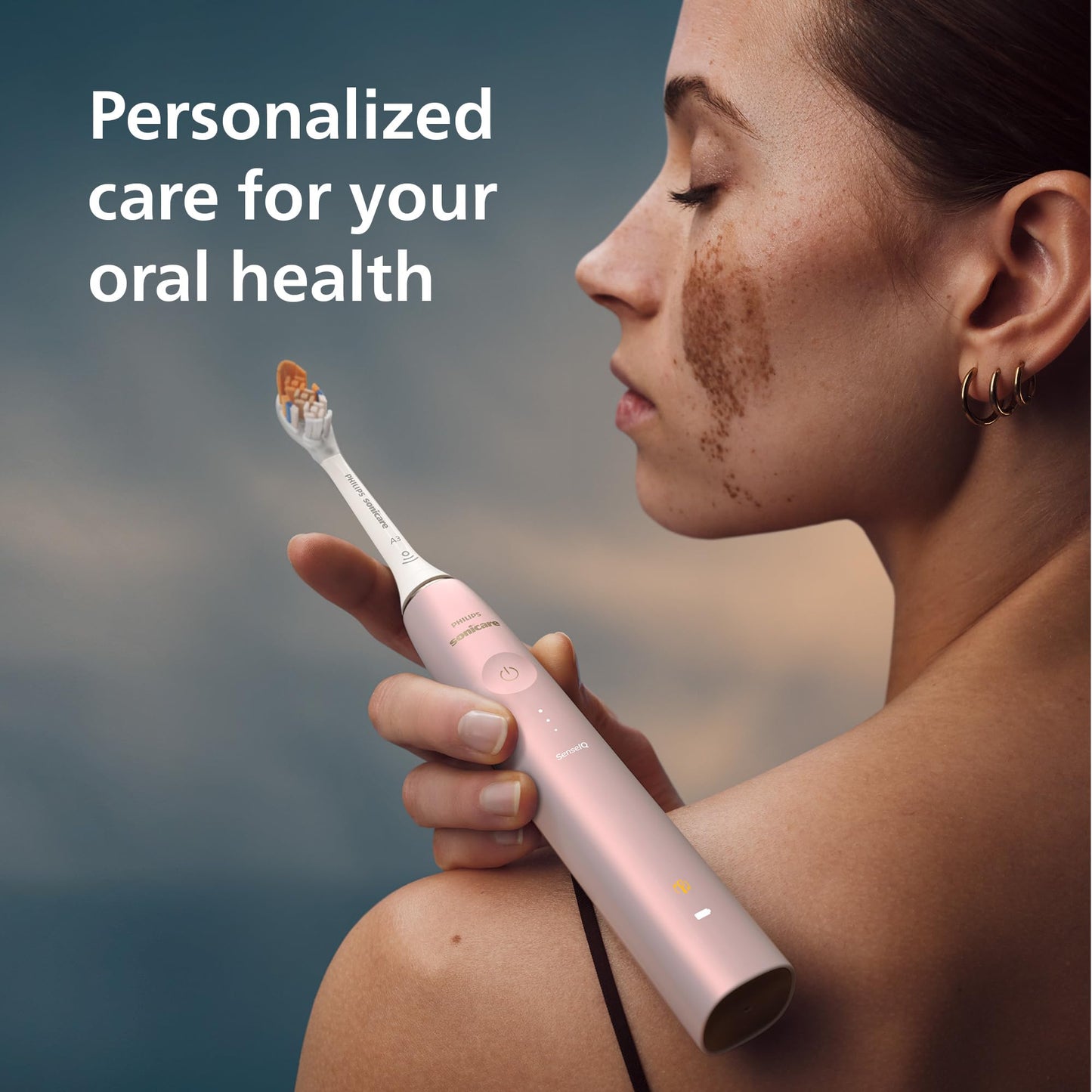 Philips Sonicare DiamondClean 9900 Prestige Electric Toothbrush - with SenseIQ Technology and Advanced AI App, 5 Brushing Modes, 3 Intensity Levels, Charging Travel Case,Midnight Blue, Model HX9990/12