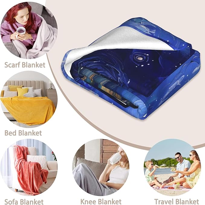 Dirt Bike Throw Blanket for Boys Girls Kids Adults Women, Fuzzy Warm Soft Cozy Flannel Blankets Gifts for Bedroom, Couch, Travel, Home Decor 40x50 in