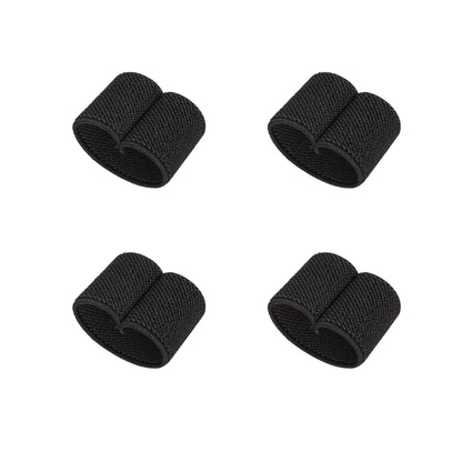 TACNEX Elastic Belt Keeper Strap Keepers Organizers Web Belt Stays Loop Backpack Strap Holder Retainer Band for 1.75" -2" Wide Belts/Straps (BK, 4 pcs)