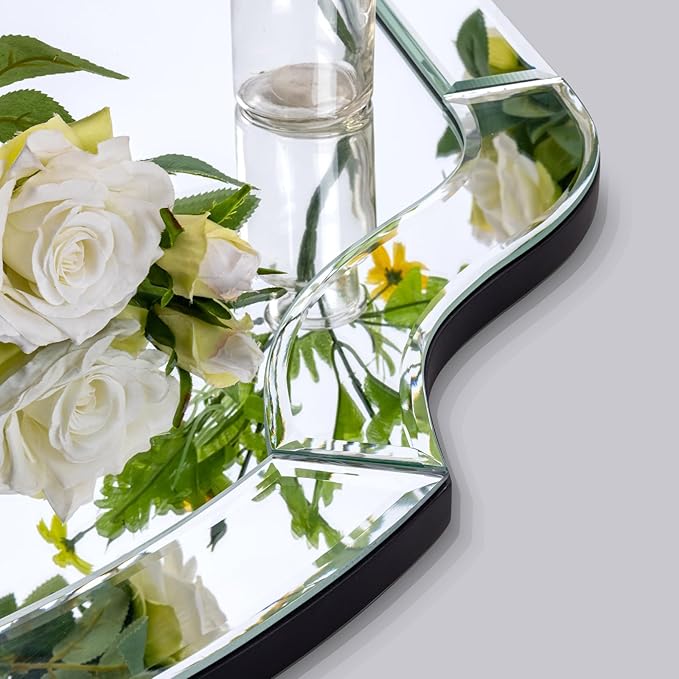 Decorative Mirrors for Wall Decor, 24" x 36" Large Beveled Wall Mirror for Living Rroom Dining Room Bathroom Bedroom Entryway, Vanity Mirror Hang Horizontally or Vertically