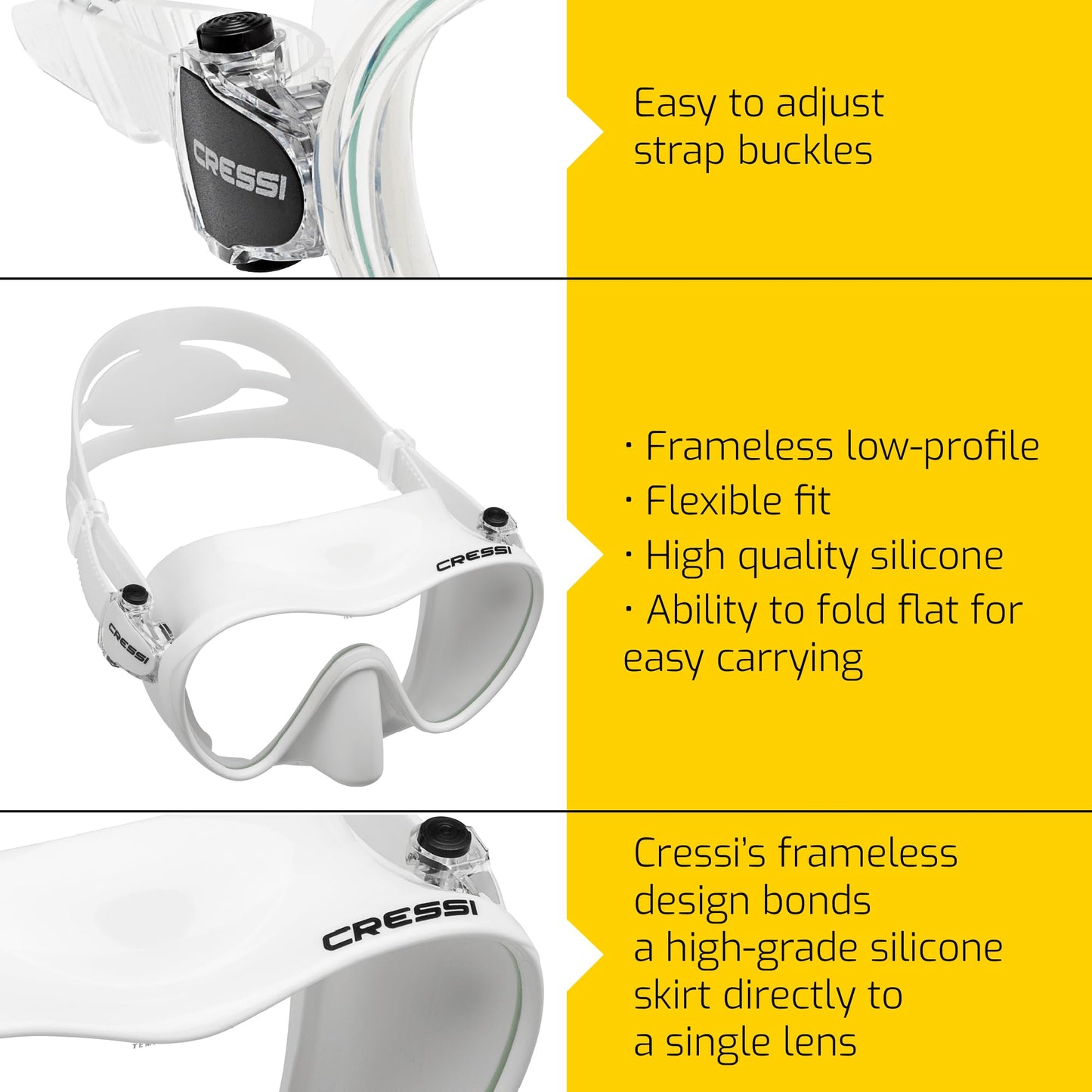 Cressi F1, White