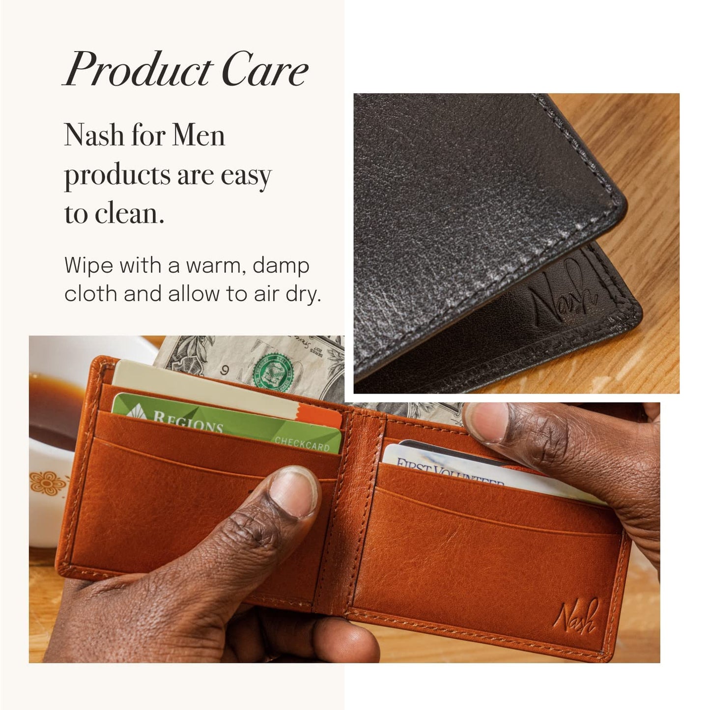 Patricia Nash Travel Toiletry Bag for Men - Heritage Leather Travel Case, Dopp Kit for Men, Full Grain Handcrafted Leather, Toiletry Bag, Stylish Travel Case, Brushed Brass Hardware, Zipper Closure
