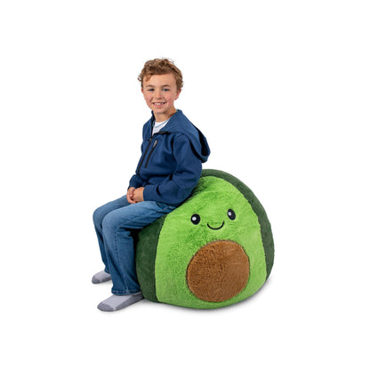 Big Joe Classic Bean Bag Chair, Mini Clouds Oat Smartmax, Durable Polyester Nylon Blend, 2 feet Round