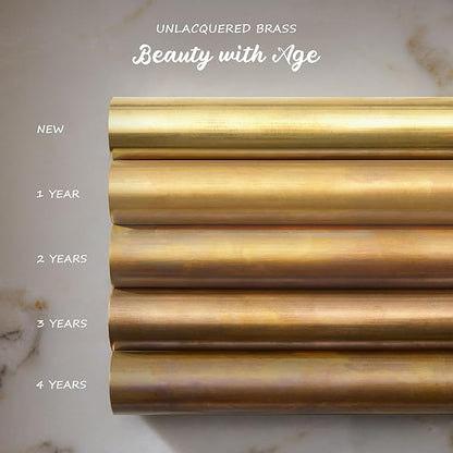 Industrial Cylindrical Aged Brass Curved Perforated Wall Sconce, 21 Inch Hand-Made Wall Mounted Light, Luxury Wall Light for Hallway, Bedroom, Living Room (1-Light)