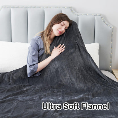 Electric Heated Blanket Full Size 72"x84", Cozy Large Oversized, 5 Heating Levels & 10 Hours Auto Off, Cozy for Bed, Sofa, & Office, Machine Washable, Purple