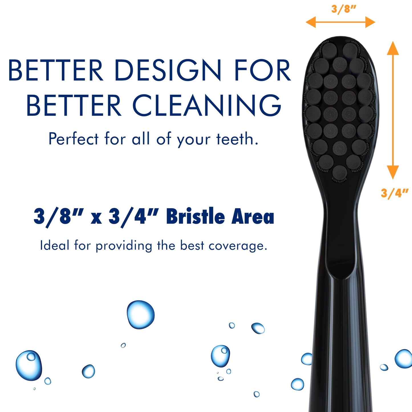 Sonic-FX Solo Electric Toothbrush - 3 Brushing Modes - with Intelligent Auto-Timer, Includes 2 Tooth Brush Heads, and 1 Interdental Head, Rechargeable, Electronic Charging/Storage Base (Black)