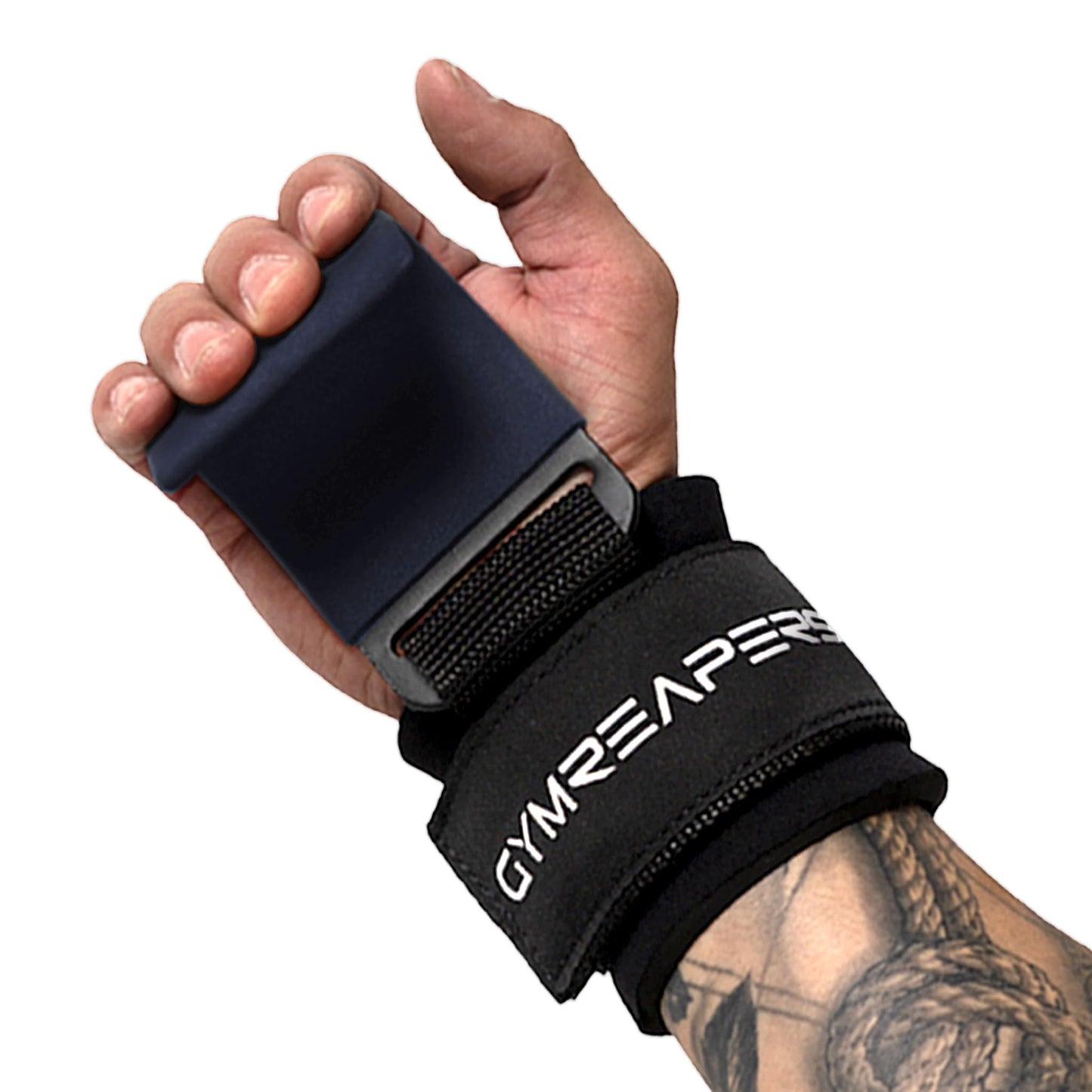 Gymreapers Weight Lifting Hooks (Pair), Heavy Duty Power Wrist Straps Hand Grip Support For Deadlifts, Pull Ups, Shrugs - Gym Gloves For Men and Women