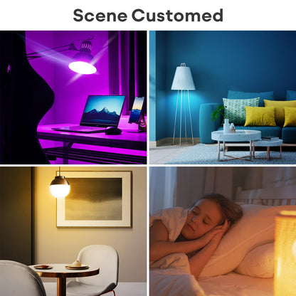 VOCOlinc Smart Light Bulb Works with Apple Homekit, Alexa, Google Home, Dimmable WiFi Smart Bulbs, 850 Lumens, E26 LED Smart Bulb 60 Watt Equivalent, A21, 2200K-7000K RGBW, 9.5W, 1 Pack