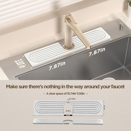 Faucet Mat for Kitchen Sink, Diatomite Stone Drying Sink Protectors, Bathroom