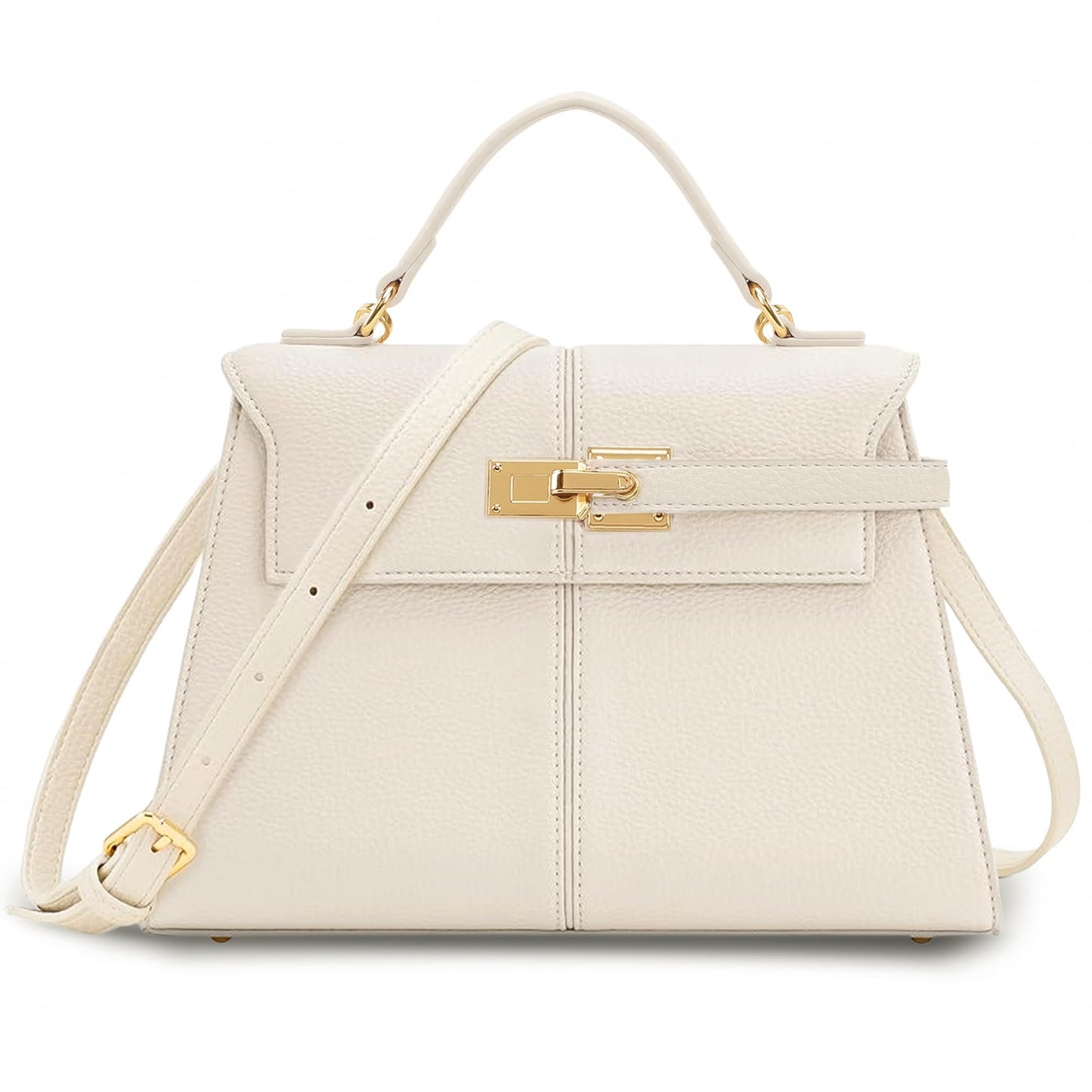 Goinsound Satchel Purses for Women Top Handle Purse for Travel - Beige