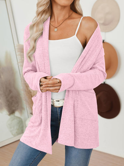 LILLUSORY Cardigan Sweaters for Women Lightweight Open Front Cardigans Casual Loose 2025 Fall Sweater with Pockets