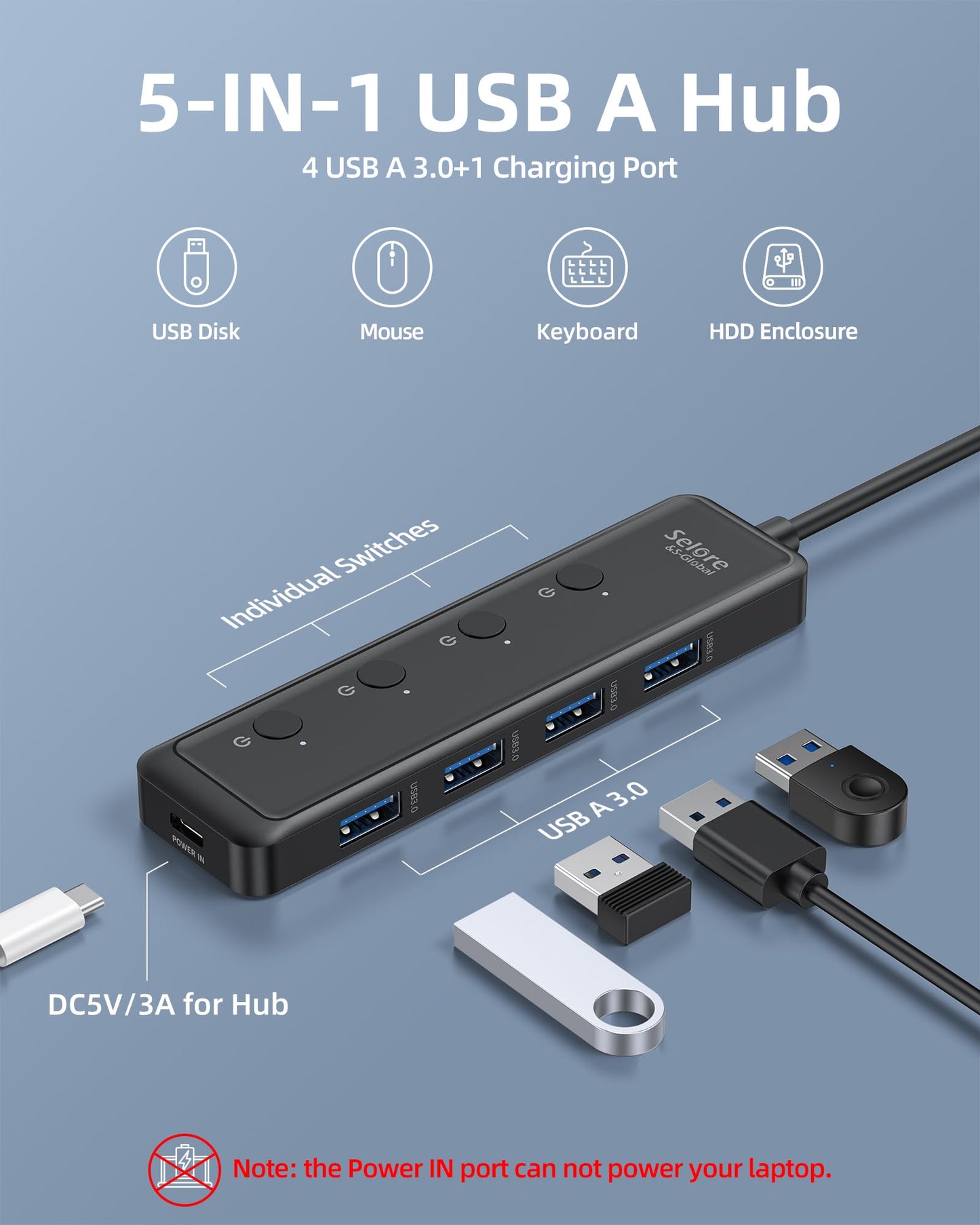 USB C Hub HDMI Adapter for MacBook Pro/Air, 7 in 1 USBC Dongle with HDMI, SD/TF Card Reader, USB C Data Port,100W PD, and 2 USB 3.0 Compatible for MacBook Pro/Air, Dell XPS, Lenovo Thinkpad.