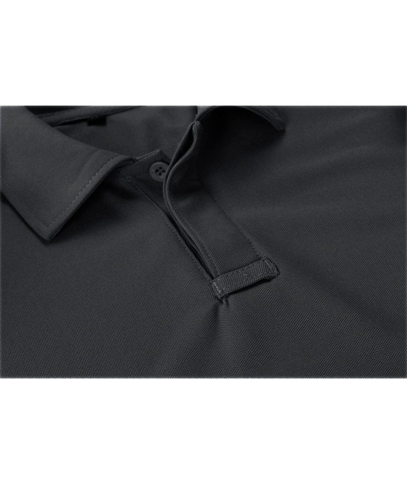 ZITY Mens Polo Shirt Short Sleeve Sports Tactical T-Shirt Athletic Golf Polos Daily Casual Stylish Collared Shirts for Men Dark Grey XX-Large