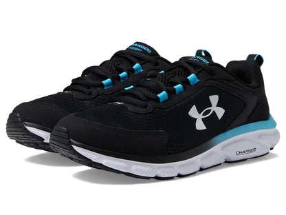 Under Armour Men's Charged Assert 9, (009) Black/Blue Surf/White, 9, US