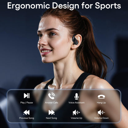 Hybrid Active Noise Cancelling Ear Buds Wireless 80 Hrs Playtime Hi-Res Stereo Quality Earbuds with Transparency Mode Bluetooth Headphones with Earhooks Sports ANC Earphones for Running Working Travel